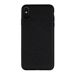   HUSĂ! - Silicone Phone Husă (model de carbon) negru Apple iPhone XR 6.1