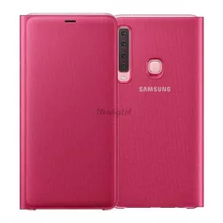   HUSĂ! - Husă SAMSUNG în picioare (FLIP activ, deschidere laterală, suport card bancar) ROZ Samsung Galaxy A9 (2018) SM-A920