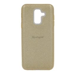   Protectie de telefon din silicon (interior din plastic, spate lucios) GOLD Samsung Galaxy A6+ (2018) SM-A605F