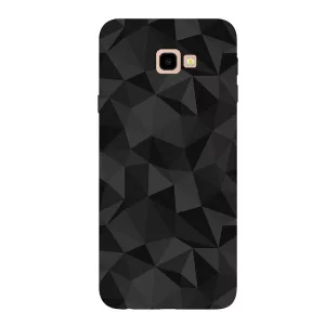 HUSĂ! - Protectie din silicon pentru telefon (3D, model diamant) NEGRU Samsung Galaxy J4 Plus (SM-J415F)