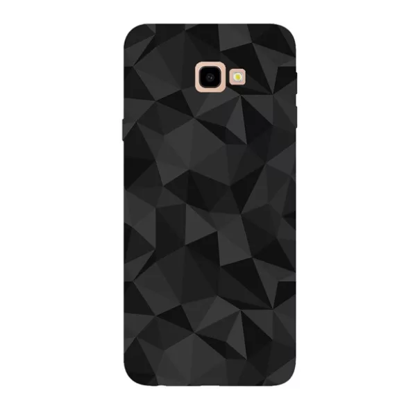 HUSĂ! - Protectie din silicon pentru telefon (3D, model diamant) NEGRU Samsung Galaxy J4 Plus (SM-J415F)