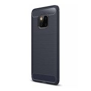   Husă silicon pentru telefon (rezistent la impact mediu, bubble heel, periat, model de carbon) CUTTING albastruHuawei Mate 20 Pro