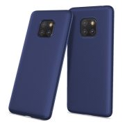   Husă silicon pentru telefon (rezistent la impact mediu, model cu dungi) CUT albastruHuawei Mate 20 Pro
