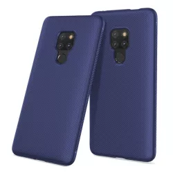   HUSĂ! - Husă silicon pentru telefon (rezistent la impact mediu, model cu dungi) CUTTING albastruHuawei Mate 20
