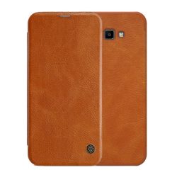   HUSĂ! - Husă NILLKIN QIN în picioare, efect piele (FLIP, deschidere laterală, suport card bancar) MARO Samsung Galaxy J4 Plus (SM-J415F)