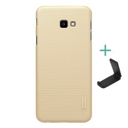   HUSĂ! - NILLKIN SUPER FROSTED plastic protecțiede telefon (cauciucat suprafață aspră + suport desktop) GOLD Samsung Galaxy J4 Plus (SM-J415F)
