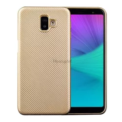  HUSĂ! - Protectie din silicon pentru telefon (model carbon) GOLD Samsung Galaxy J6 Plus (SM-J610F)