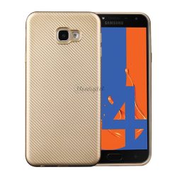   HUSĂ! - Protector de telefon din silicon (model carbon) GOLD Samsung Galaxy J4 Plus (SM-J415F)