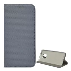   HUSĂ! - Husă în picioare, efect piele (FLIP, deschidere laterală, funcție suport pentru masă, model romb) GRI Huawei Mate 20 Pro