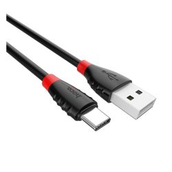   Cablu de date HOCO X27 (USB - Type-C, încărcător rapid, 120cm, anti-rupere) NEGRU