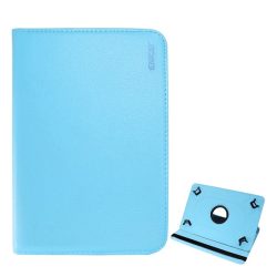   Husă ENKAY în picioare, efect piele (universal, FLIP, suport de masă, 360°, dimensiune 10") ALBASTRU DESCHIS