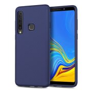   Husă silicon pentru telefon (rezistent la impact mediu, model cu dungi) CUTTING albastruSamsung Galaxy A9 (2018) SM-A920