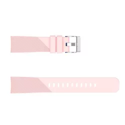   Curea de rezervă (universală, 20 mm, silicon, reglabilă, model cu dungi) ROSE pentru Samsung Galaxy Watch Active 2 eSIM 44mm (SM-R825F), Haylou LS02, Amazfit GTS 2, Amazfit GTS 2 Mini, Honor Watch ES, S
