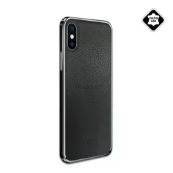   HUSĂ! - Protector de telefon din plastic NXE (spate din piele naturala) NEGRU Apple iPhone XS Max 6.5