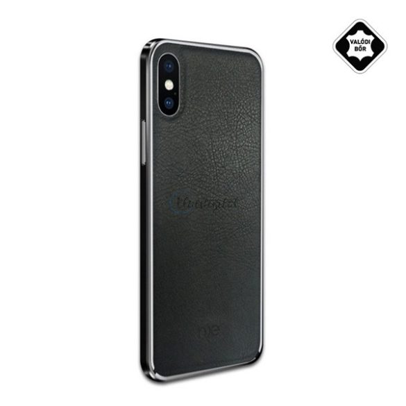 Protector de telefon din plastic NXE (spate din piele naturala) NEGRU Apple iPhone XS Max 6.5