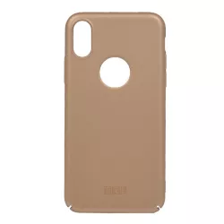   HUSĂ! - Protector de telefon din plastic MOFI (ultra-subțire, decupat logo) GOLD Apple iPhone XS 5.8, Apple iPhone X 5.8