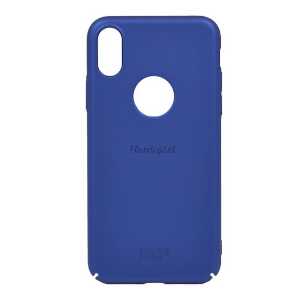 Protector de telefon din plastic MOFI (ultra-subțire, decupat logo) ALBASTRU ÎNCHIS Apple iPhone X 5.8, Apple iPhone XS 5.8