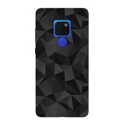   HUSĂ! - Protectie din silicon pentru telefon (3D, model diamant) NEGRU Huawei Mate 20