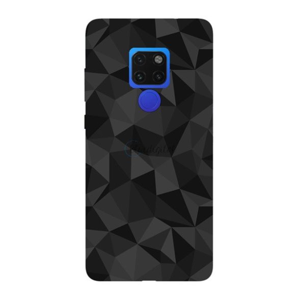 Protectie din silicon pentru telefon (3D, model diamant) NEGRU Huawei Mate 20