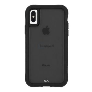 PROTECȚIE CASE-MATE Protector pentru telefon din plastic TRANSLUCID (cadru din silicon, rezistență medie la impact) NEGRU Apple iPhone XS 5.8, Apple iPhone X 5.8