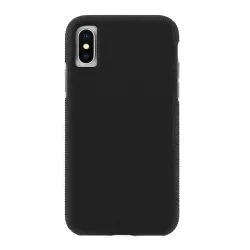   HUSĂ! - Protector de telefon din plastic CASE-MATE TOUGH GRIP (interior din silicon, cadru rezistent la socuri, antiderapant) NEGRU Apple iPhone XS Max 6.5