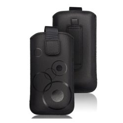   HUSĂ! - DEKOHusă husă standing (universală, model rotund, velcro detașabil, atașabil la curea, dimensiune 6.1") NEGRU