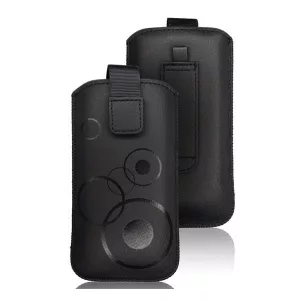 HUSĂ! - DEKOHusă husă standing (universală, model rotund, velcro extensibil, clip pentru curea, dimensiune 6-6.3") NEGRU