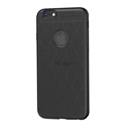   HUSĂ! - Protectie de telefon din silicon HOCO ADMIRE (ultra-subtire, 0,8 mm, perforata, model de diamant, decupaj logo) NEGRU Apple iPhone 6S Plus 5.5, Apple iPhone 6 Plus 5.5
