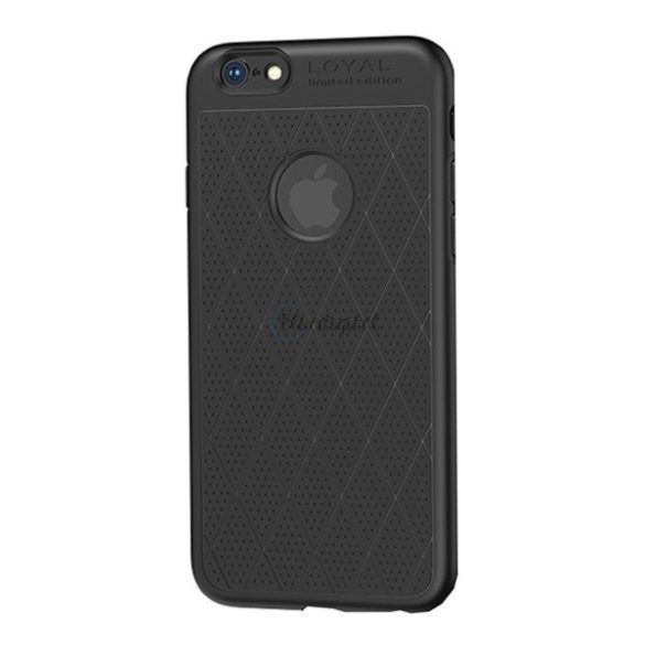 Protectie de telefon din silicon HOCO ADMIRE (ultra-subtire, 0,8 mm, perforata, model de diamant, decupaj logo) NEGRU Apple iPhone 6S Plus 5.5, Apple iPhone 6 Plus 5.5