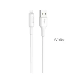 Cablu de date HOCO X25 (USB - fulger, 100cm) ALB