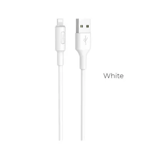 Cablu de date HOCO X25 (USB - fulger, 100cm) ALB