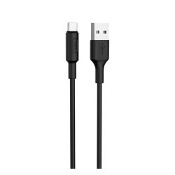   Cablu de date HOCO X25 (USB - Type-C, încărcător rapid, 100cm) NEGRU