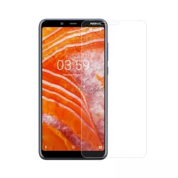   Sticlă de protecție pentru ecran (margine rotunjită 2.5D, rezistentă la zgârieturi, 9H) TRANSPARENT Nokia 3.1 Plus