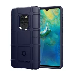  HUSĂ! - Protector de telefon din silicon (rezistenta la impact mediu, model patrat) ALBASTRU INCHIS Huawei Mate 20