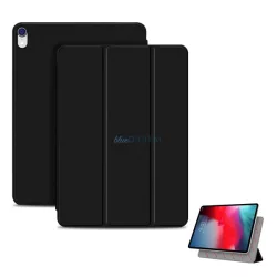   Husă Standing, efect piele (active FLIP, magnetic, deschidere laterală, TRIFOLD, desktop) BLACK Apple IPAD Air 11 (2024), IPAD Air 2020 (Air 4), IPAD Air 2022