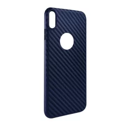   HUSĂ! - Protector de telefon din silicon HOCO DELICATE SHADOW (model carbon, decupaj logo) ALBASTRU ÎNCHIS Apple iPhone XR 6.1