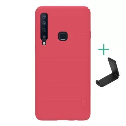   HUSĂ! - NILLKIN SUPER FROSTED plastic protecțiede telefon (cauciucat suprafață aspră + suport desktop) PIROS Samsung Galaxy A9 (2018) SM-A920