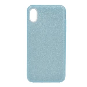 Protectie de telefon din silicon (interior din plastic, spate lucios) ALBASTRU DESCHIS Apple iPhone XS Max 6.5