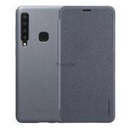   Protector de telefon din plastic NILLKIN SPARKLE (efect piele din microfibră FLIP, deschidere laterală) NEGRU Samsung Galaxy A9 (2018) SM-A920