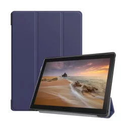   Husă stativă cu efect de piele (FLIP, deschidere laterală, funcție suport desktop TRIFOLD) BACKPAPER Lenovo Tab E10 (TB-X104F)