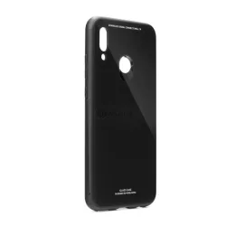   HUSĂ! - Protectie din plastic pentru telefon (rezistenta medie la impact, spate din sticla) NEGRU Huawei P Smart (2019)