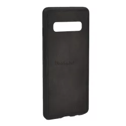   HUSĂ! - Protector de telefon din silicon (model de țesătură) NEGRU Samsung Galaxy S10 (SM-G973)
