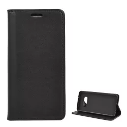   HUSĂ! - Husă stativă cu efect de piele (FLIP, deschidere laterală, desktop) negru Samsung Galaxy S10e (SM-G970)