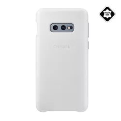   HUSĂ! - Protectie de telefon din plastic SAMSUNG (spate din piele naturala) ALB Samsung Galaxy S10e (SM-G970)