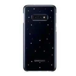   HUSĂ! - SAMSUNG plastic telefon protecție(ultra-subțire, apel și funcția de mesaj, lumina LED) negru Samsung Galaxy S10e (SM-G970)