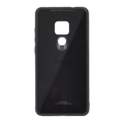   HUSĂ! - Protectie din plastic pentru telefon (rezistenta medie la impact, spate din sticla) NEGRU Huawei Mate 20