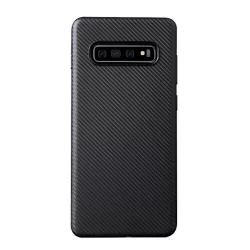   HUSĂ! - Husă de telefon din silicon (model de carbon) negru Samsung Galaxy S10e (SM-G970)