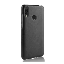   HUSĂ! - Protectie telefon din plastic (efect piele) NEGRU Huawei Y7 2019 (Y7 Prime 2019)