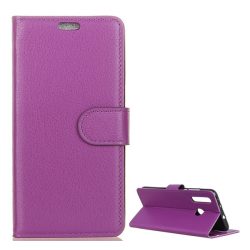   HUSĂ! - Husă stativă, efect piele (FLIP, deschidere laterală, desktop, premium) LILA Huawei P30 Lite (Nova 4e)