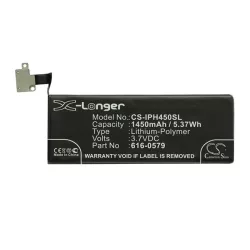   Baterie CAMERON SINO Li-Polymer (3.7V/1450mAh, compatibil cu Apple 616-0479) NEGRU Apple iPhone 4S